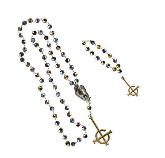 Grucifix Rosary & Bracelet Set