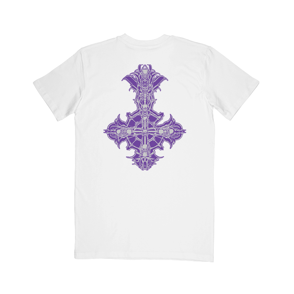 Chrome Purple Skeletá Tee