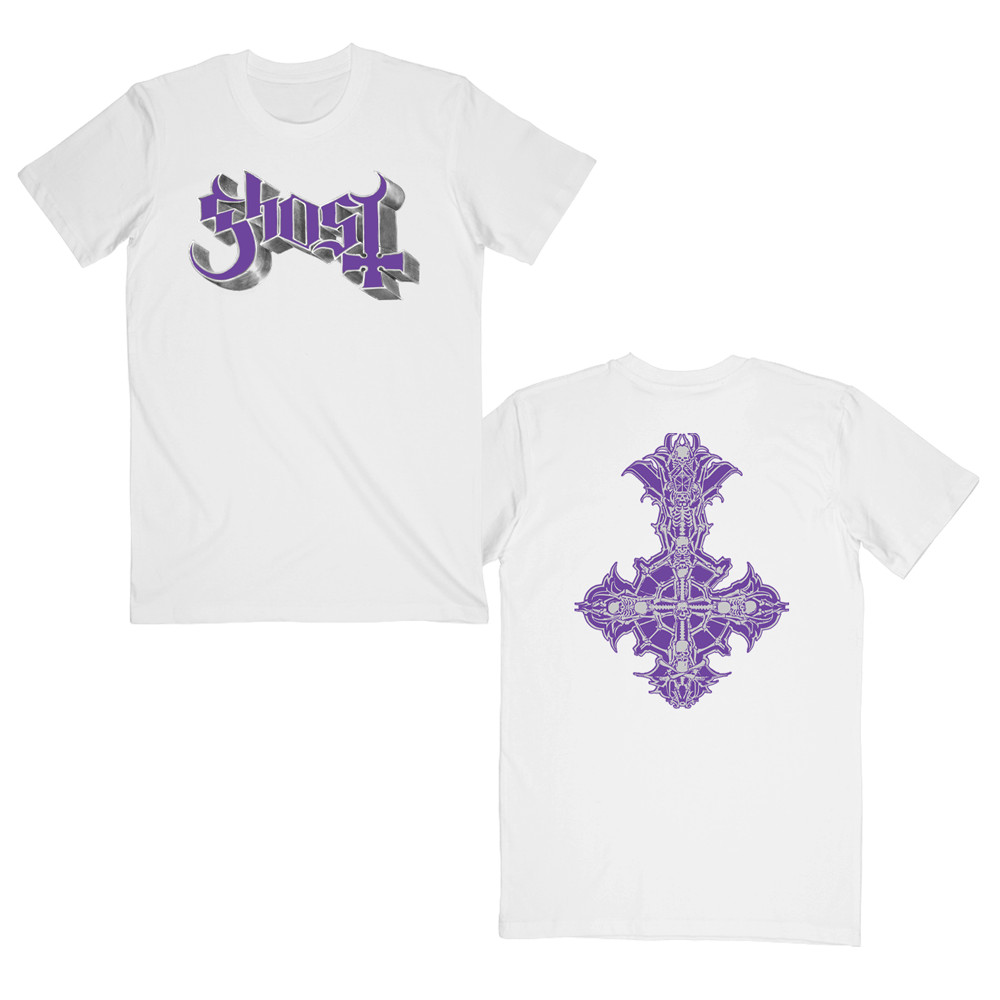 Chrome Purple Skeletá Tee