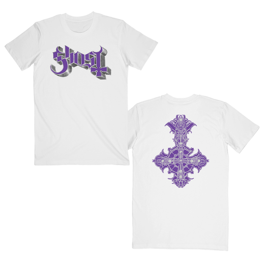 Chrome Purple Skeletá Tee