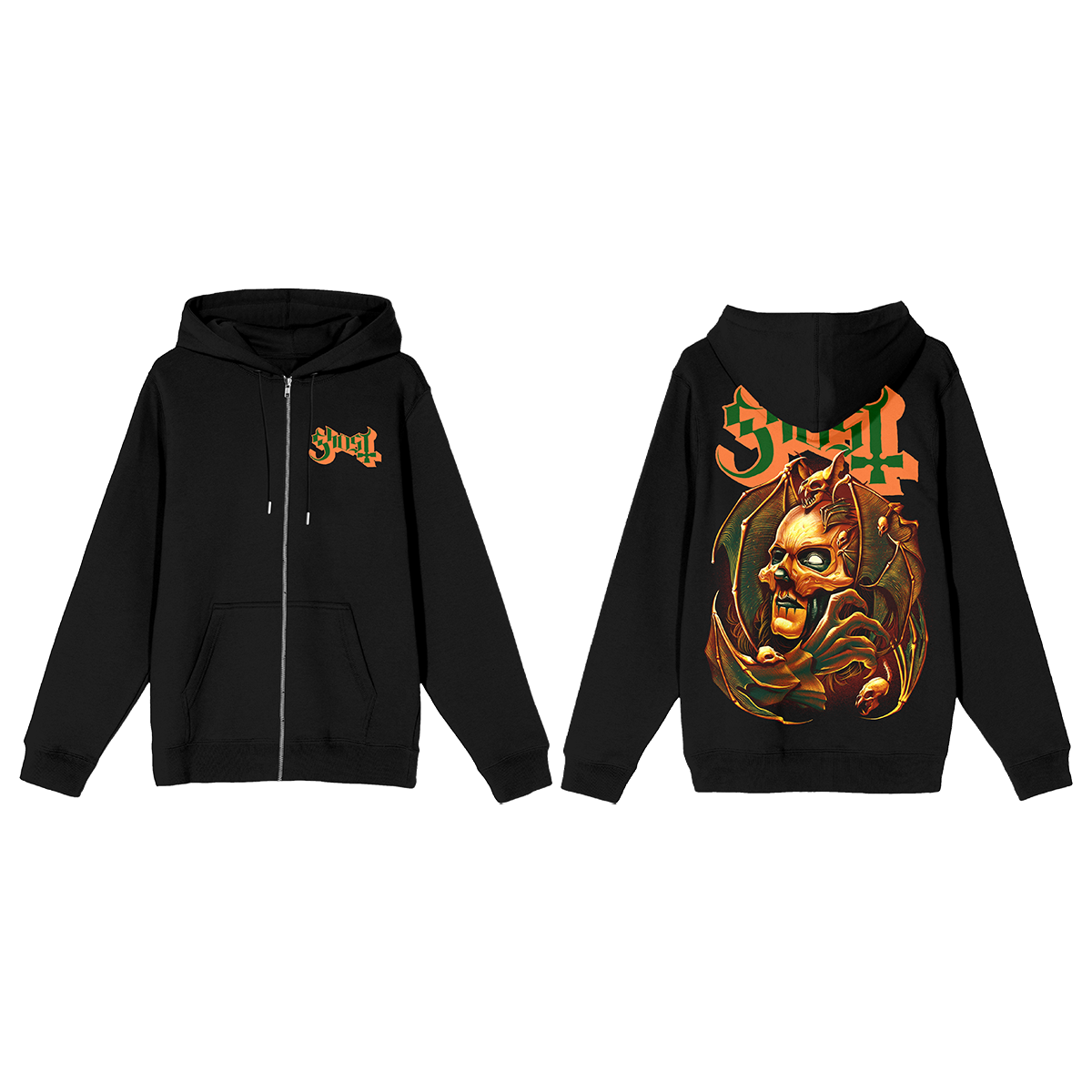Feeders on Zip Hoodie