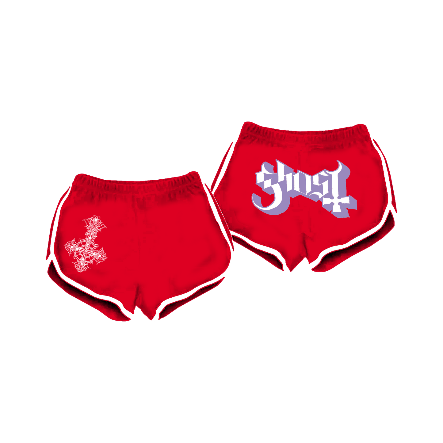 Ghost Red Logo Shorts