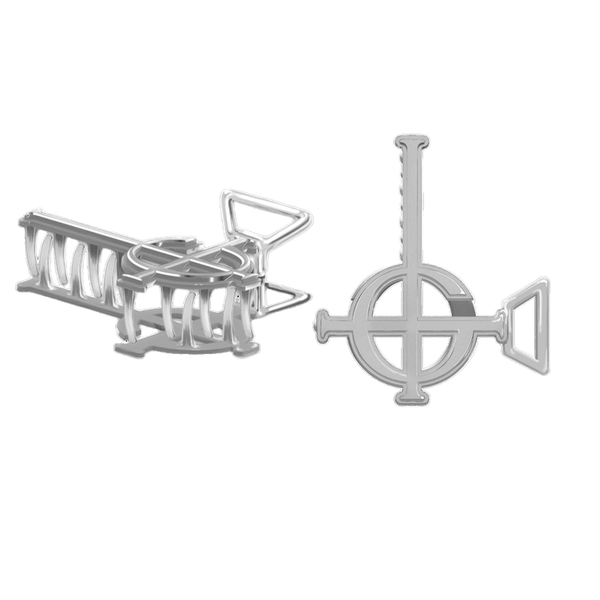 Silver Grucifix Hair Clip – Ghost display picture 2