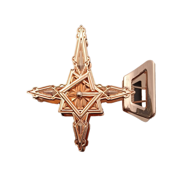 Rose Gold Grucifix Hair Clip