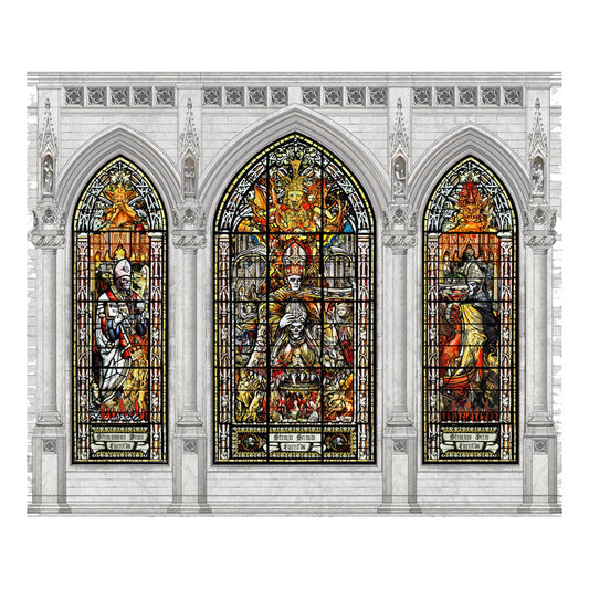 Stained Glass Backdrop Tapestry