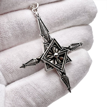 Grucifix 925 Sterling Silver Pendant w/Chain