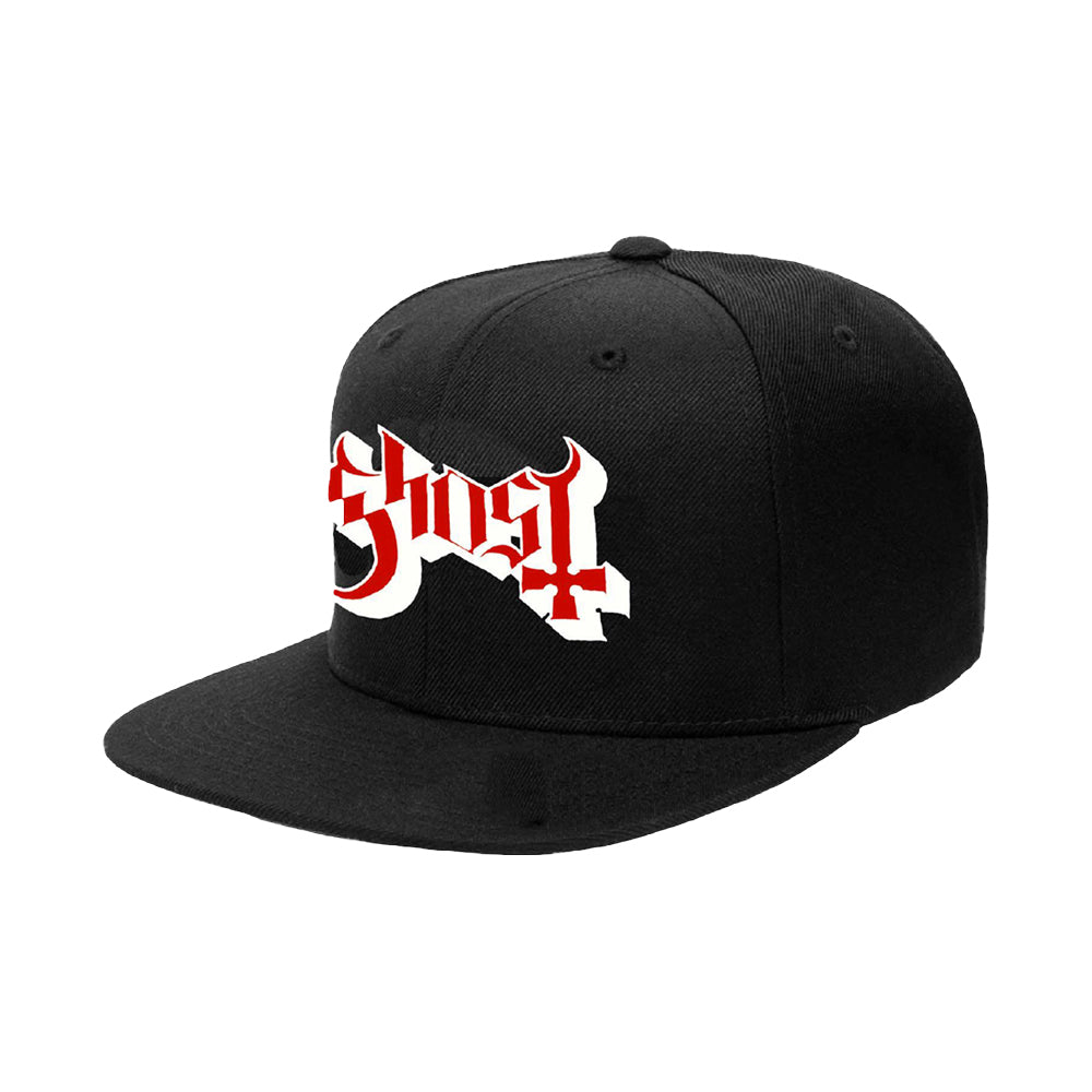 Red Logo Snapback Cap – Ghost